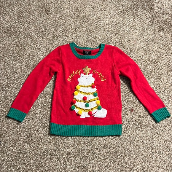 It's Our Time Other - Kids cat Christmas sweater